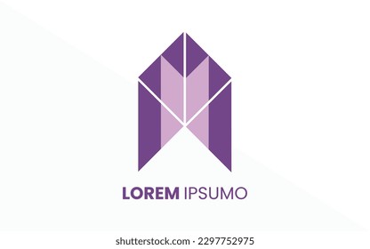 Rocket Logo violettes Konzept für Ihre Markenidentität. EPS10.