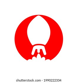 rocket logo simple design for your company