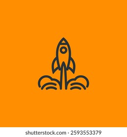 Rocket Logo – A sleek rocket logo symbolizing innovation, ambition, and exploration.