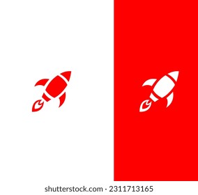 Rocket logo space vector Vector logo design template illustration