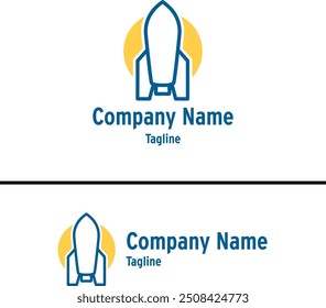 Rocket Logo for Startup Company