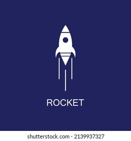 Rocket logo and symbol design vector