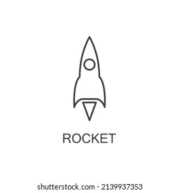 Rocket logo and symbol design vector