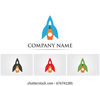 Rocket logo and symbols