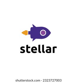 Rocket logo symbols modern stellar