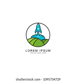rocket logo template