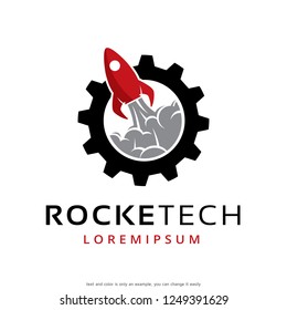 Rocket Logo Template Design Vector, Emblem, Concept Design, Creative Symbol, Icon