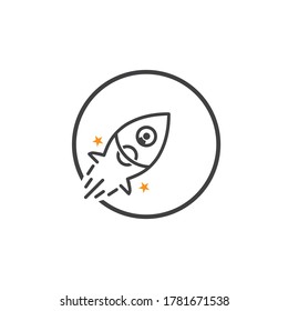 Rocket Logo template  icon vector  illustration