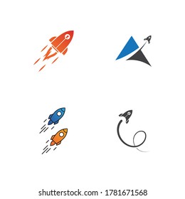 Rocket Logo template  icon vector  illustration