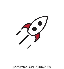 Rocket Logo template  icon vector  illustration