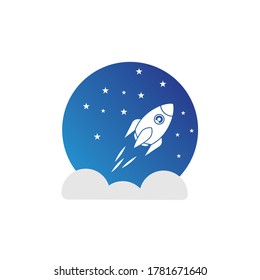 Rocket Logo template  icon vector  illustration