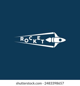 Rocket logo that is launching.