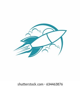 Rocket  logo vector