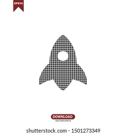 Rocket logo vector design icon template
