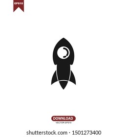 Rocket logo vector design icon template