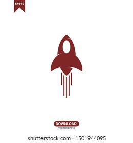 Rocket logo vector design icon template