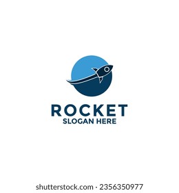 rocket logo vector design icon template