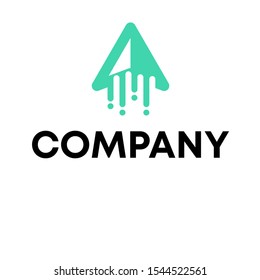 rocket logo vector design sign template