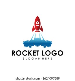 rocket logo vector design sign template