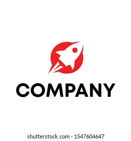 rocket logo vector design template sign
