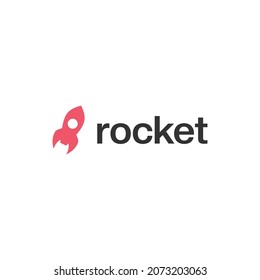 rocket logo vector design. logo template
