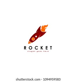 Rocket logo vector. Rocket logo template