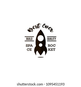 Rocket logo vector. Rocket logo template