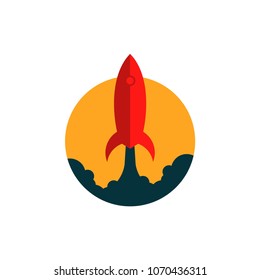 Rocket Logo Vector Template Design Illustration