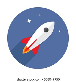 Rocket Long Shadow Icon