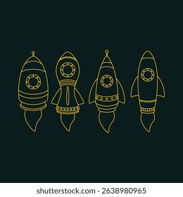 Rocket luxury trendy applicable design good abstract vector illustration artwork.eps