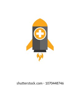 Rocket Medical Logo Icon Design