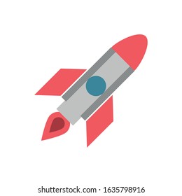 rocket military force isolated icon vector illustration design