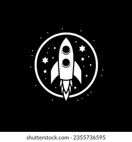 Rocket | Minimalist and Simple Silhouette - Vector illustration