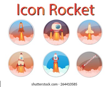 Rocket mix icon.