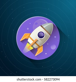 Rocket modern icon