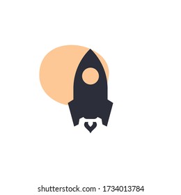 Rocket - Modern Icon (Pictogram)