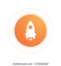 Rocket - Modern Icon (Pictogram)