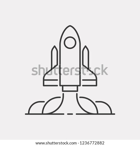 Rocket Modern Simple UI Vector Icon