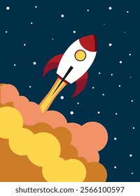 rocket, moon, star, space, spaceship