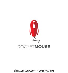 Rocket Mouse Logo Modern Design