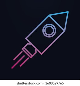 Rocket nolan icon. Simple thin line, outline vector of space icons for ui and ux, website or mobile application