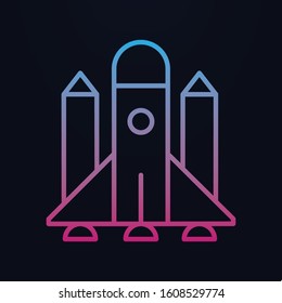 Rocket nolan icon. Simple thin line, outline vector of space icons for ui and ux, website or mobile application