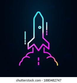 Rocket nolan icon. Simple thin line, outline vector of speed icons for ui and ux, website or mobile application