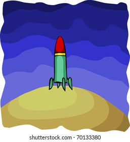 Rocket on planet