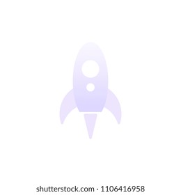 Rocket Paper Art Vector and illustration flying rocket.Space travel to the moon.Space rocket launch.Project start up rocket Solar System and text space