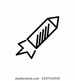 rocket petard icon vector sign