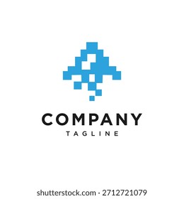 Vetor de ícone de logotipo do Tecno Pexel de Foguete
