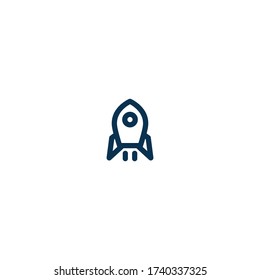 Rocket - Pictograph | Line Icon