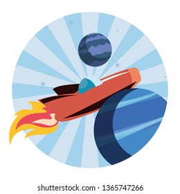 rocket planet space