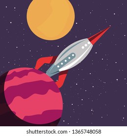 rocket planet space
